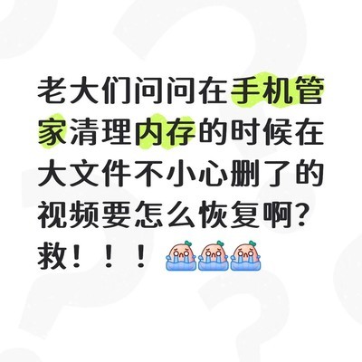 误删70多条视频求恢复
