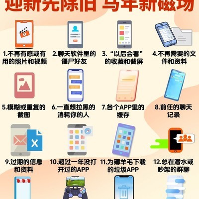 马年手机数字大扫除