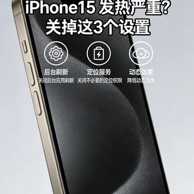 iPhone15降温三步设置