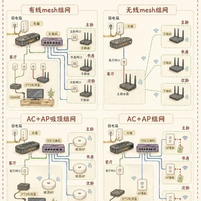 全屋WiFi四大方案对比