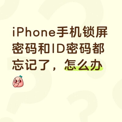 iPhone锁屏与ID密码全忘应对方案