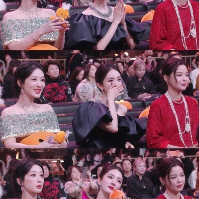 三位同坐，别样之美