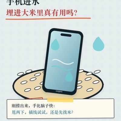 手机进水别埋大米