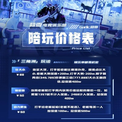 蒜香电竞打手规则说明