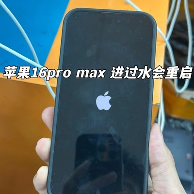 iPhone16 Pro Max进水致重启修复