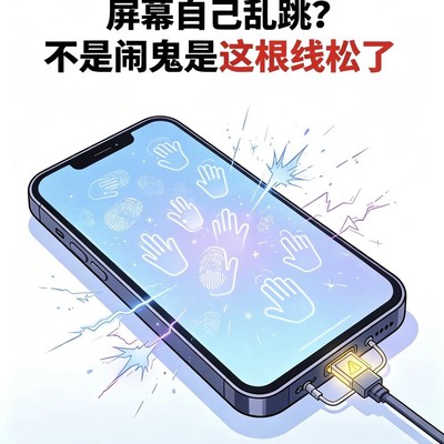 屏幕乱跳真相，静电作祟