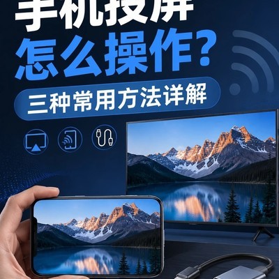 手机投屏三种方法详解