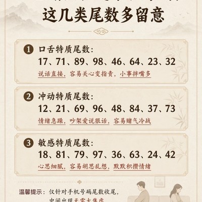 手机号码尾数与夫妻沟通