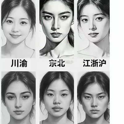 不同地区女孩各有美丽特色