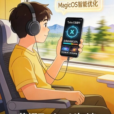 荣耀MagicV6高铁网络黑科技