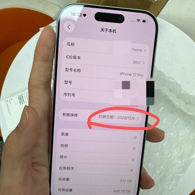 17 Pro激活日期显示异常