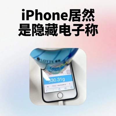 iPhone变身电子秤