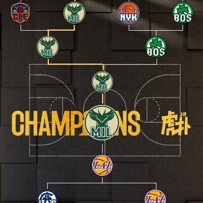 雄鹿夺冠，荣耀时刻