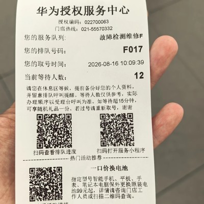 华为售后排队人山人海
