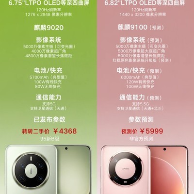 Mate80与Mate90系列选购指南