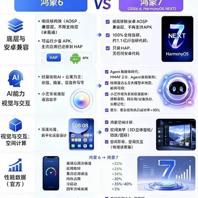 纯血鸿蒙7.0五大升级