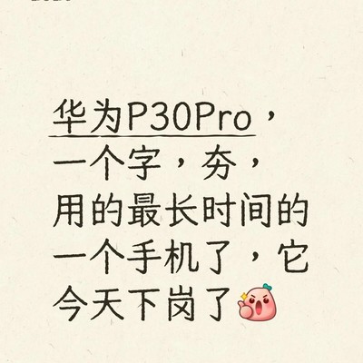 六年不换的P30 Pro