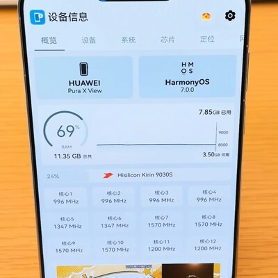 华为Pura X View内存不足