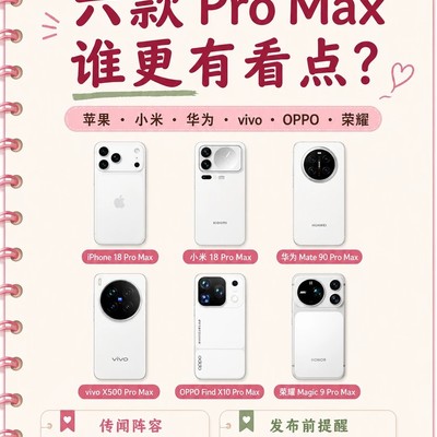 六款Pro Max旗舰前瞻