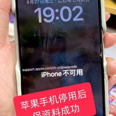 iPhone停用后成功保资料