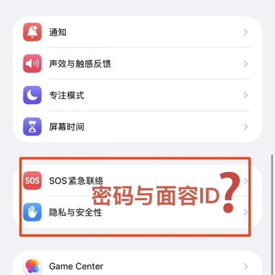 iOS 16.2面容ID设置消失问题