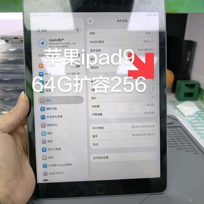 iPad9扩容至256G