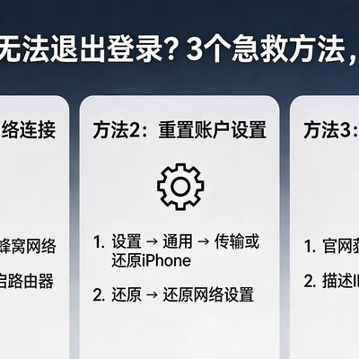 苹果ID无法退出的三大解决方法