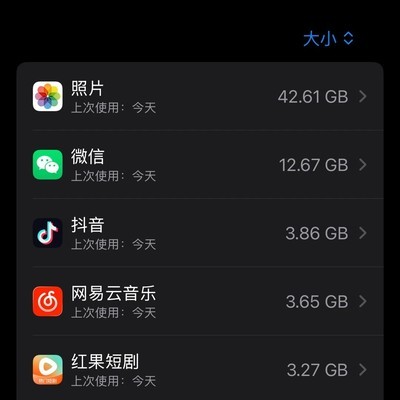 128G iPhone内存告急