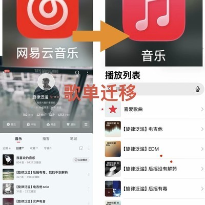网易云歌单迁移苹果音乐教程