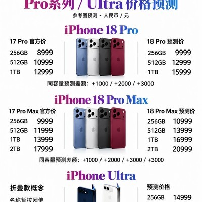 iPhone 18系列预测价格引热议