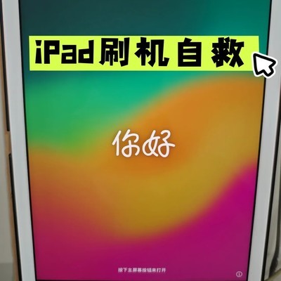 iPad密码忘记快速刷机教程