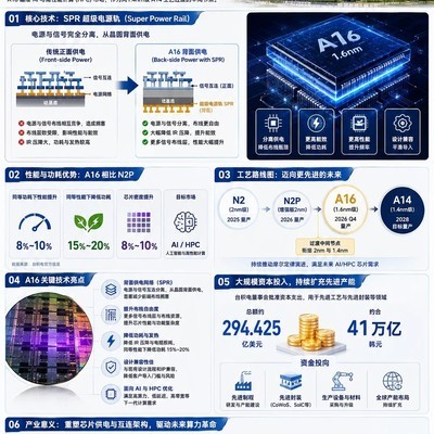 台积电1.6nm背面供电量产