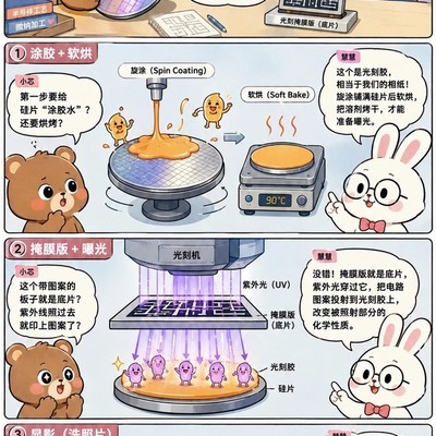 光刻，在硅片上洗纳米照片