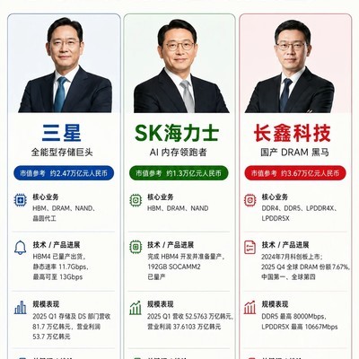 存储三巨头发展路径对比
