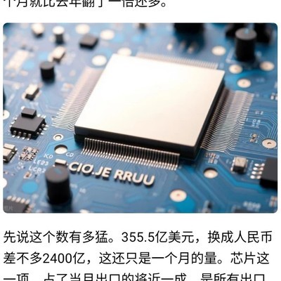 中国芯片出口首登榜首