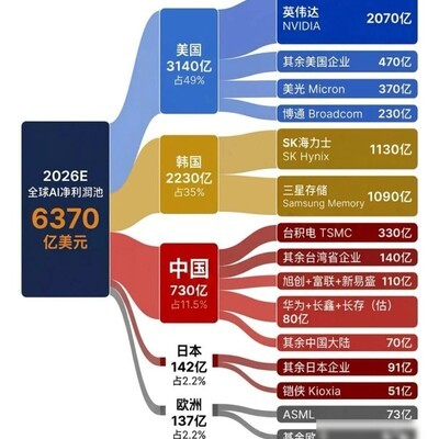 2026全球AI利润分布图