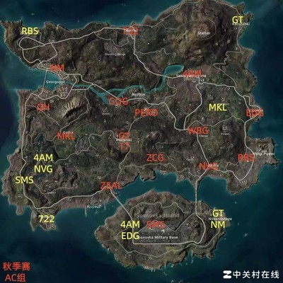 绝地求生跳点图分享