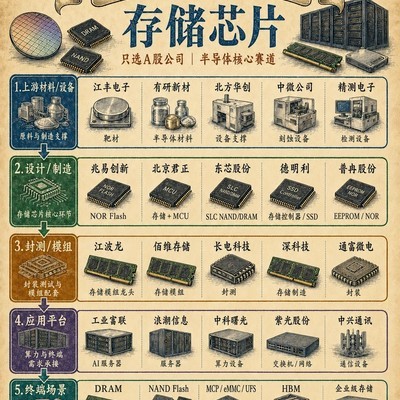 AI时代存储芯片产业链全景