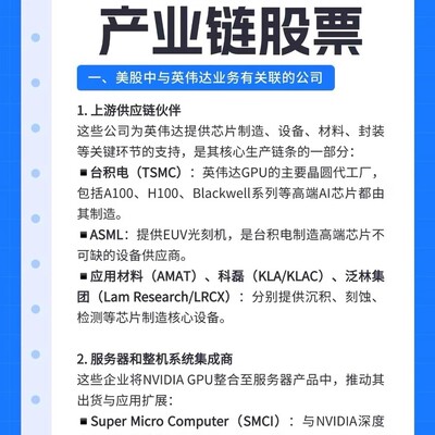 英伟达产业链全景解析