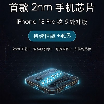 iPhone 18 Pro五大核心升级