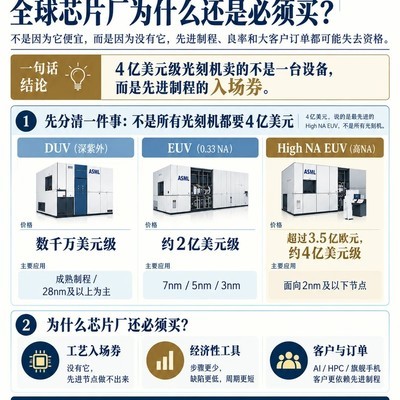 4亿美元光刻机的战略价值
