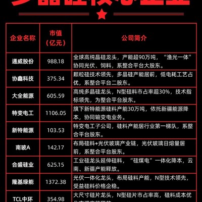 多晶硅企业整合新局