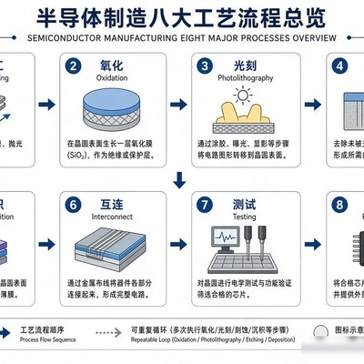 半导体芯片制造八大工艺
