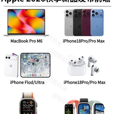 苹果2026秋季全系新品发布