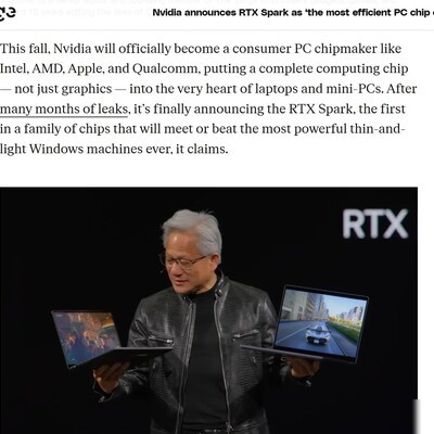 英伟达RTX Spark开启AI PC新纪元
