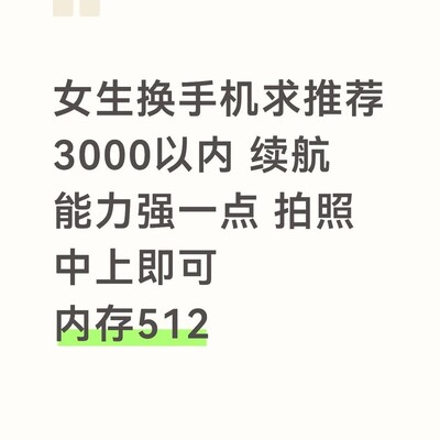高续航大内存实用手机推荐