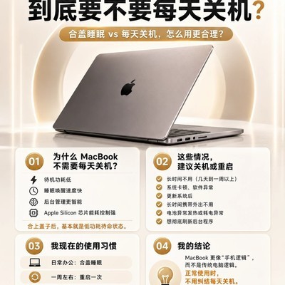 MacBook日常该合盖还是关机