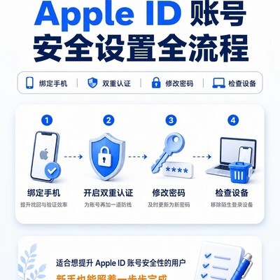 Apple ID安全设置全流程
