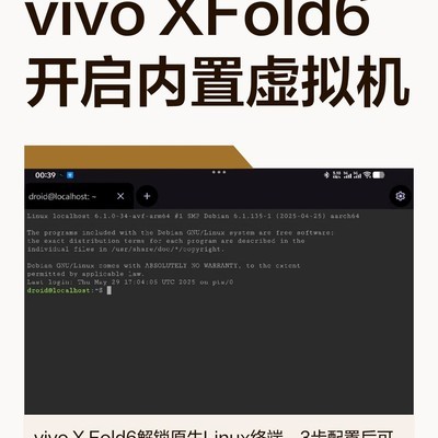 vivo XFold6启用内置虚拟机