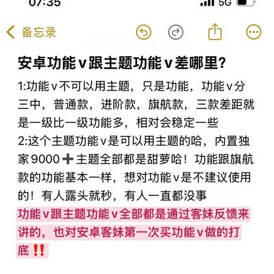 功能V与主题款对比分析